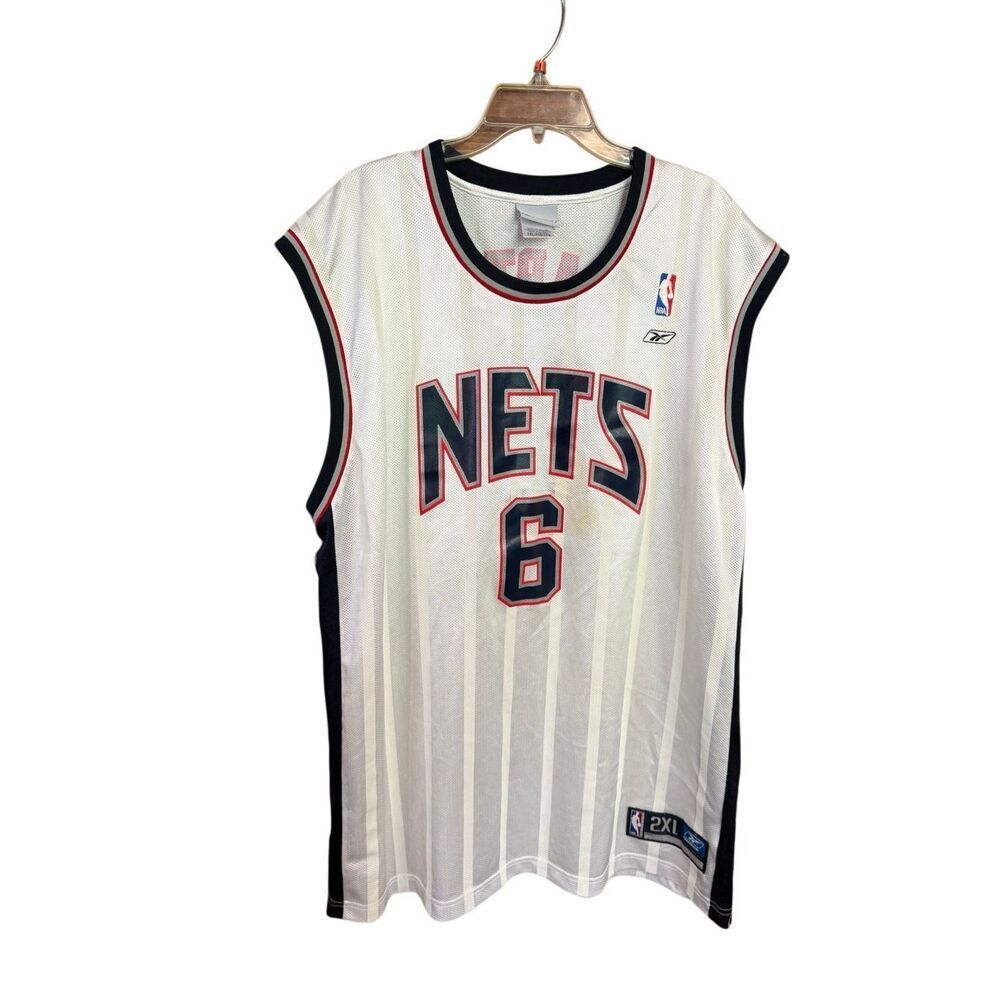 vintage Reebok New Jersey Nets Kenyon Martin #6 jersey Sz 2XL